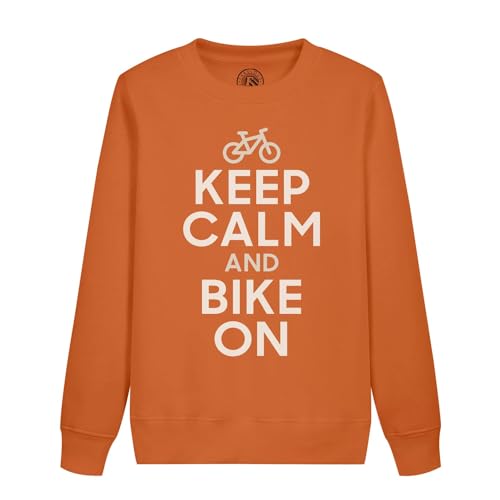 Sweatshirt enfant Keep Calm and Bike on vêtement sport cyclisme sweat humour
