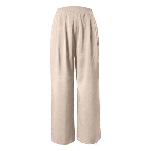 Pantalon ample chic à effet froissé coupe décontractée et jambes larges