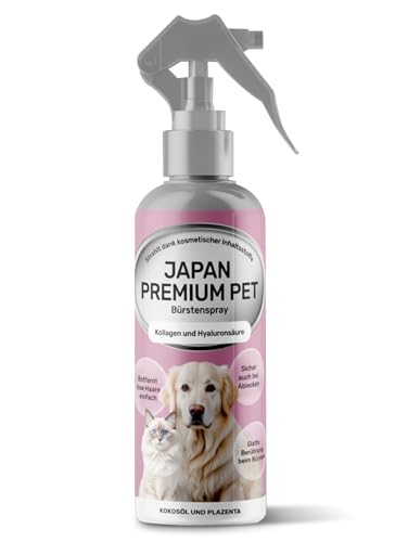 Japan Premium Pet Entfilzungsspray| Entfilzungsspray Hunde| Kämmhilfe Spray| Entwirrungsspray Fellpflege Katze| Fellspray für Hunde zum Entfernen von Knoten| 220 ml.