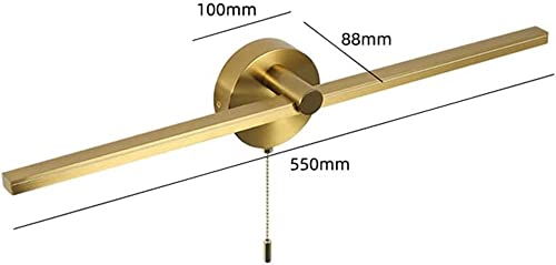 Éclairage miroir rétro salle de bain avec tirette et lampe LED compacte - 6