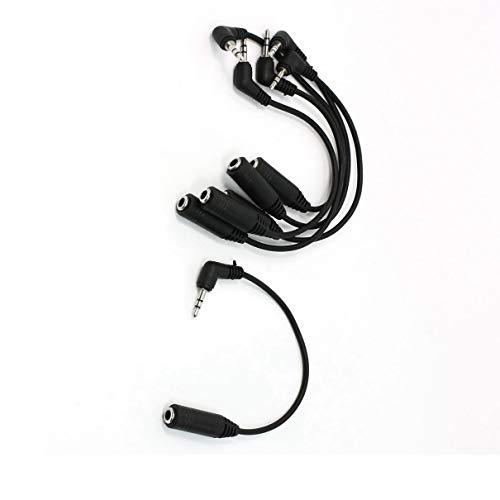 Cable adaptador jack 2.5mm macho a 3.5mm hembra x6 miniatura 1