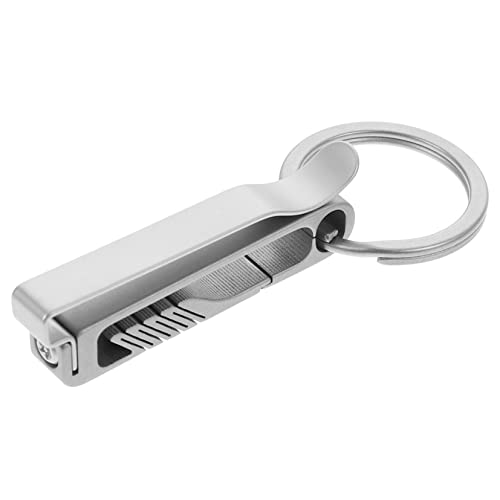 Mousqueton porte-clés Anneome anti-perte en alliage de titane pour ceinture tactique