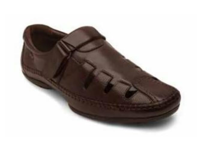 Image of Lee Cooper Men's LC6392C Leather Sandals Brown 40EU