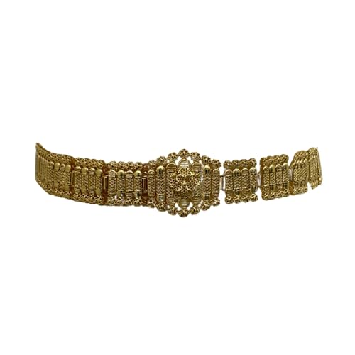 Kurdish Style Belt – Traditional Imitated Gold Waist Accessory for Women
