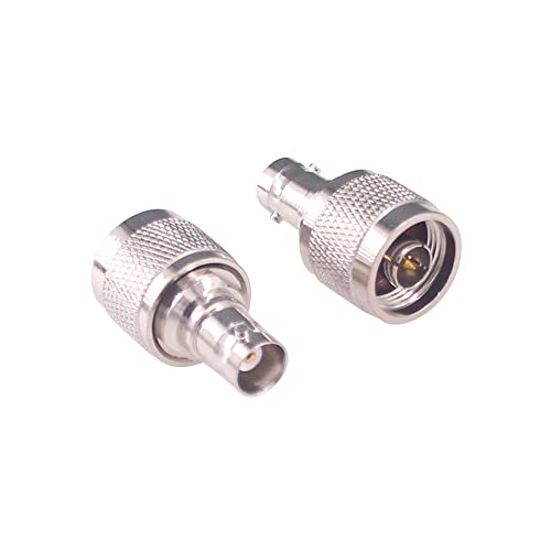 Adaptador coaxial N macho a BNC hembra 2 piezas miniatura 1