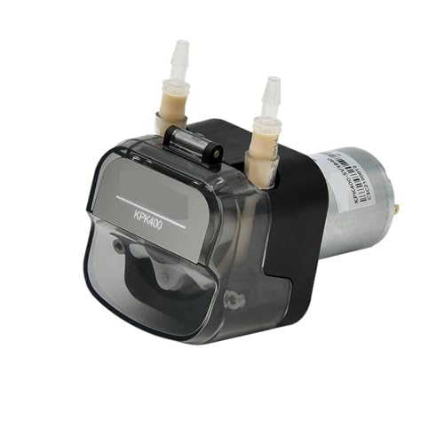 JWBSTUIW 400ml/min KPK400 High Flow Peristaltic Pump 12V 24V DC Motor Self-Priming Pump BPT Tubing Dosing Pump for Lab(KPK400-SV3B40-24V)