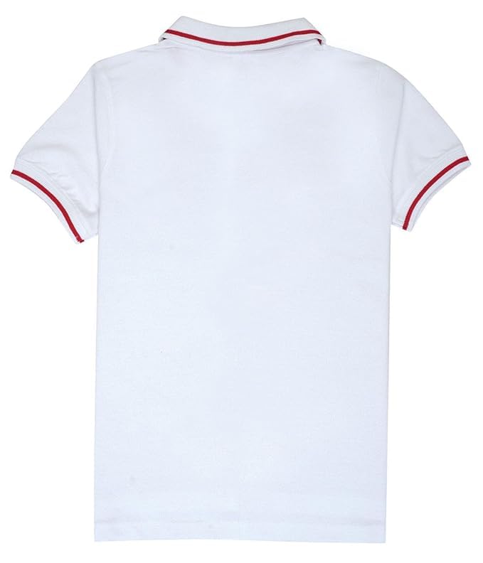 Image of Cloth Theory Boys Cotton Polo T-Shirt for Kids Regular Fit Half Sleeve Casual Summer Polo Neck T-Shirt
