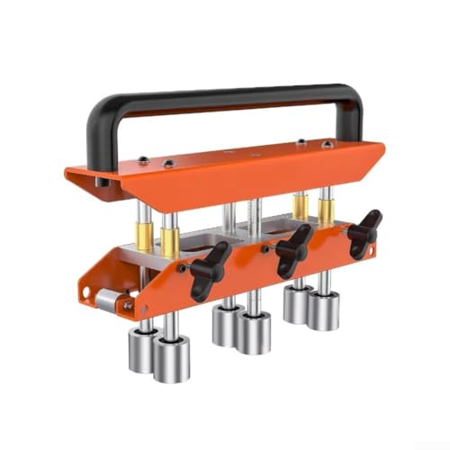 Upluxmira Manual Hoja Dobladora Herramienta 6 Rodillo Doblador 0-90 ° Acero Ajustable Aleación de Aluminio 0.36-0.76mm Portátil Mano Formando Máquina Naranja