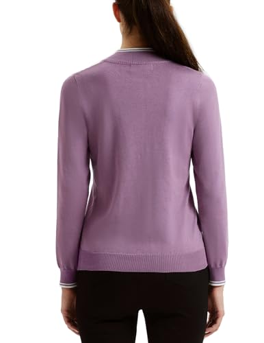 Image of JACK SMITH Quarter Zip Pullover Sweaters for Womens, Rib Polo Sweater Tops