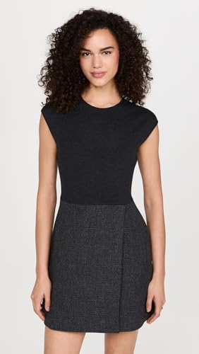 Theory Women's Wrap Skirt Combo Mini Dress2