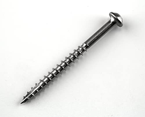 Tornillos Pocket Hole de Acero Inoxidable Kreg - SML-C250S5-50 - 2-1/2 Pulgadas - Hilo Grueso - Cabeza Maxi-Loc - Exterior - 50 Piezas miniatura 2