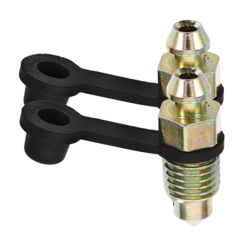 HEALLILY 2pcs Motorcycle Brake Bleeder Screws M10 Cap Covers Brake Bleeder Tool Accessories for Car and Bike