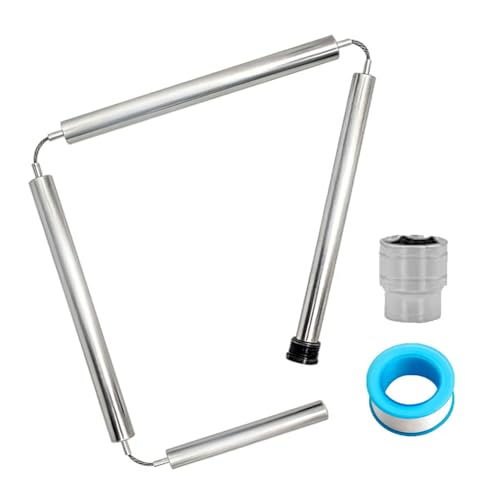 44 inch Flexible Magnesium Anode Rod for Hot Water Heater - Compatible with 50/60/80 Gallon Tanks, Long-Lasting Corrosion Protection (Silver)