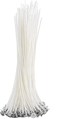 PXBBZDQ Wicks for Candle Making,100pcs Cotton Candle Wicks (lx Wicks), 8in Low Smoke Pre-Waxed Candle Wick (Slow Burning Wicks),Premium Candle Making Supplies
