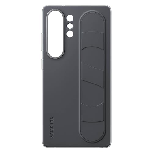 Image of Samsung Galaxy S25 Ultra Standing Grip Phone Case, Protective Cover, Soft Touch, Kickstand, Durable Design, US Version, EF-GS938CBEGUS, Black