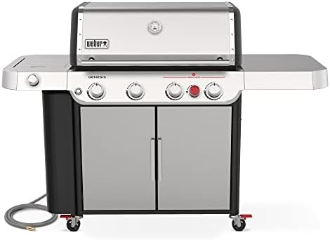 natural gas burner grill that will change your outdoor cooking game 5 Weber Genesis S-435 Natural Gas Grill for Outdoor Cooking, 4 Burners and 1 Side Burner, Stainless Steel