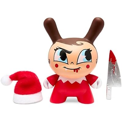 Kidrobot 2022 Holiday Dunny: Go Elf Yourself 3 Inch Holiday Dunny - Evil Edition