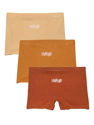 Image of mackly Girls Boxers (Pack of 3) - Cotton Boxer Shorts, Seamless Comfort, Mid Waist Boyshorts Panties