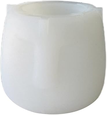 yournameI 3D Resin Plaster Cement Concrete Flower Pot Mould Nordic Style Creative Portrait Face Mold Abstract Design Plant Silicone Mold White 15x13 cm