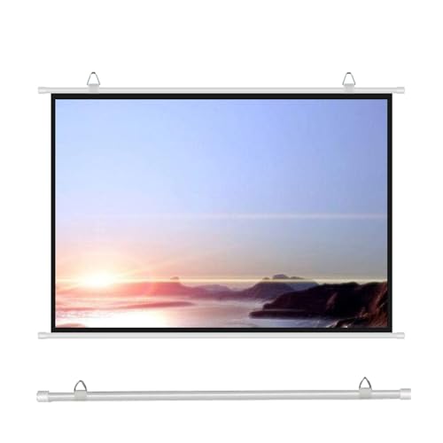 XYWGBMS 30-72" Manual Pull-Down Projector Screen 16:9/4:3