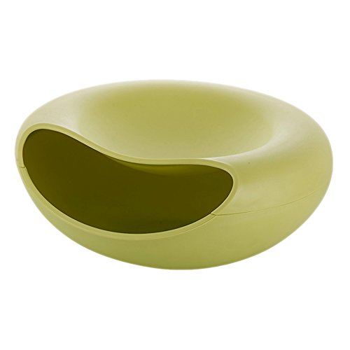 Creative Desktop Mini Hemispherical Style Plastic Snack Dish Trash Can Bucket Trash (Green)