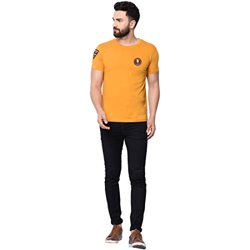 Image of London Hills Men's Cotton Regular Fit T-Shirt