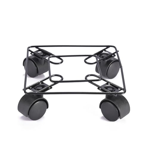 Kissmii Soporte para plantas enrollable con ruedas, accesorios, bandeja para plantas, scooter, carrito versátil para paletas, carrito con ruedas