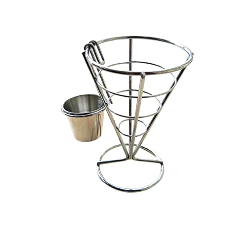 Operitacx Suporte De Utensílios De Aço Inoxidável Para Cesto De Batatas Fritas Suporte De Frango Fri