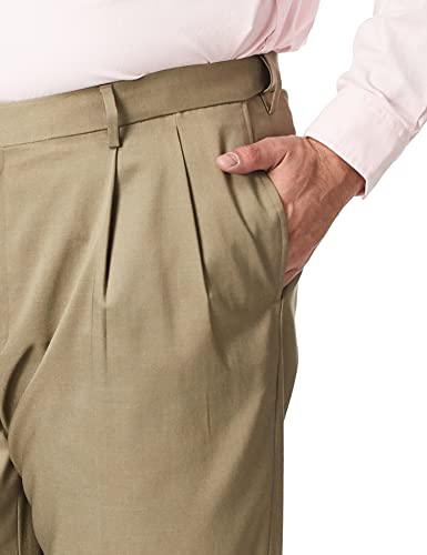 Savane Men's Big & Tall Pleated Stretch Crosshatch Dress Pant3