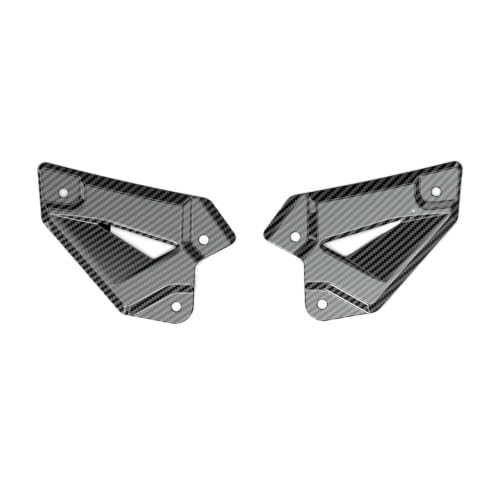 Protège-talon de pédale moto anti-rayures look carbone pour Kawasaki Z900SE
