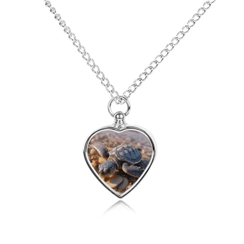 Collier funéraire cendres animaux pendentif cœur et singe pour le quotidien