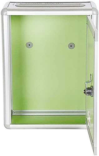 Image of Plastic Suggestion /Letter /Complaint /Donation Box With Two Key Lock - Wall Mountable (Silver)