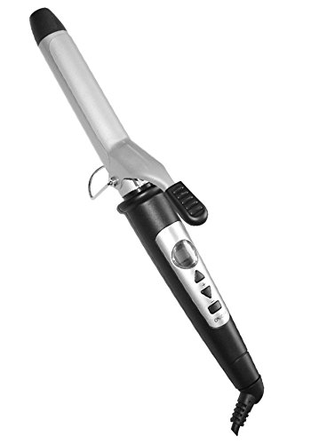 NEO Digital Clip Soft Touch Ceramic Curling Iron Wand - choose size: 19mm / 25mm / 32mm (19mm)