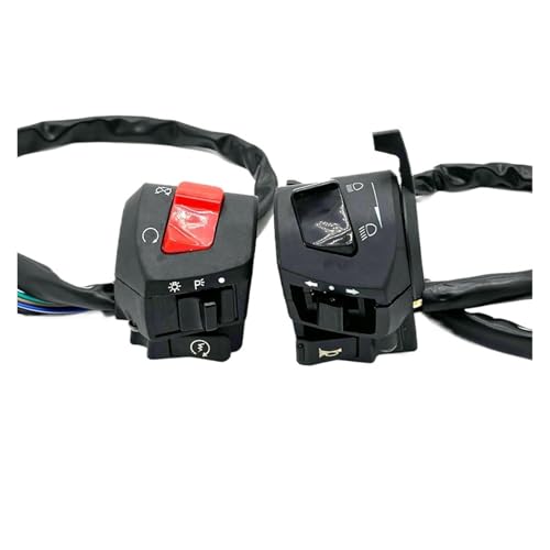 Commodo moto 22mm pour rénovation circuit électrique klaxon phare et démarrage
