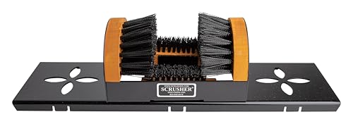 Shoe Scraper with Portable Base - Boot Scrubber with Cleaning Brushes for All Shoe Sizes