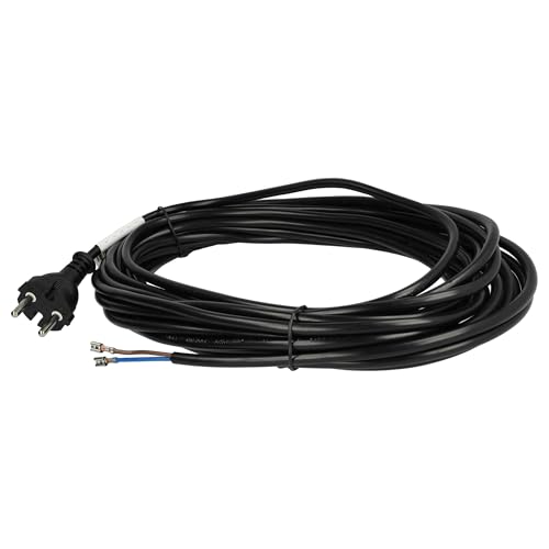 vhbw Cable Universal para alimentación eléctrica para aspiradoras p. ej. Compatible con Kärcher, Siemens etc - 10 m, 1000 W, Cable de conexión