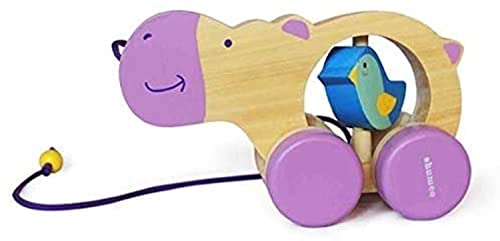 Shumee Wooden Haley Pull-Along Hippo Toy (1 Years+) | Multicolor | Eco Friendly & Safe | 100% Child Safe | No Plastic | ASTM Certified (B082Y8R5T4) Amazon Price History, Amazon Price Tracker