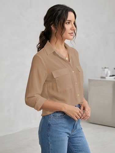 Image of GRECIILOOKS Shirt for Women Stylish | Long Shirt for Women | Oversized Shirt for Women | Women Shirt | Tops for Woman