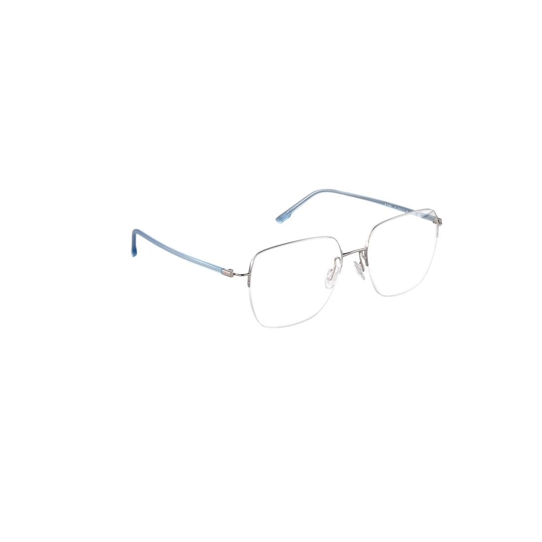 Rodenstock R7143 Oprawki do okularów na receptę, srebrne, niebieskie, damskie, Srebrny, niebieski, 54