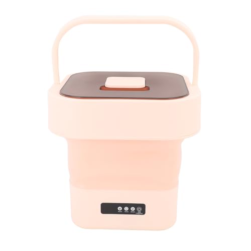 ポータブル洗濯機、10L全自動ミニ洗濯機、下着、ベビー服、小物用、ポータブル洗濯機と乾燥機、アパート、寮、キャンプ、RV旅行用 (ピンク)