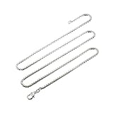 cadenas de plata mujer largas Cierre de anillo de resorte Cadena de plata NKlaus Venezia 3627 , 55 cm de largo, 10 gramos 1,8 mm de ancho