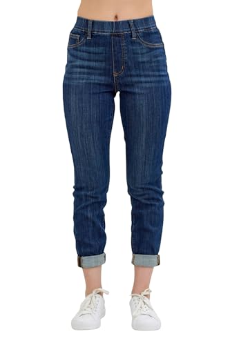 Judy Blue Women's High-Rise Pull On Double Cuff Slim Fit Jeans
