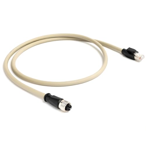 Cable Ethernet Cat6 M12 8 Pin a RJ45 30 cm Gris miniatura 1
