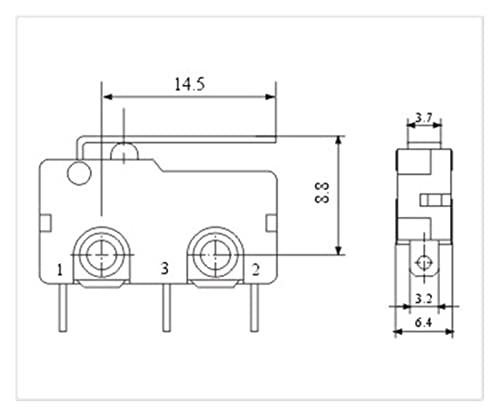 Commutateurs industriels SKEPPY KW11-3Z micro-interrupteurs durables 10 pièces