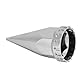 33 Mm X 4 3/4 Spike Lug Nut Covers, ABS -Chrom -Kunststofffaden auf Stachelbahnen Nusskappen für Semi -LKWs, Pack von 20 (20PCS)