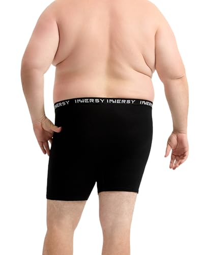 INNERSY Men's Big and Tall Boxer Briefs Cotton Stretch Moisture Wicking Underwear 5-Pack - Image 6