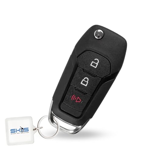Flip Key Fob Replacement Fits for Ford F-150/F150 2015-2022 F250 F350 2017-2022 Explorer 2016-2022 Ecosport 2018-2021 Ranger 2019-2022 Bronco Maverick Escape Keyless Entry Remote Control N5F-A08TAA