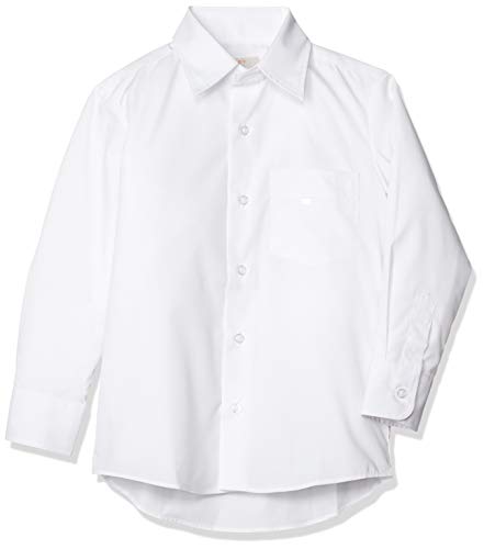 [セシール] 長袖スクールシャツ(男児) 学生 制服 通学シャツ 男子 TH-1155 ホワイトA(角衿) 日本 120 (日本サイズ120 相当)