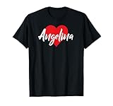Cool Nombre Personalizado Amor Corazón Tees