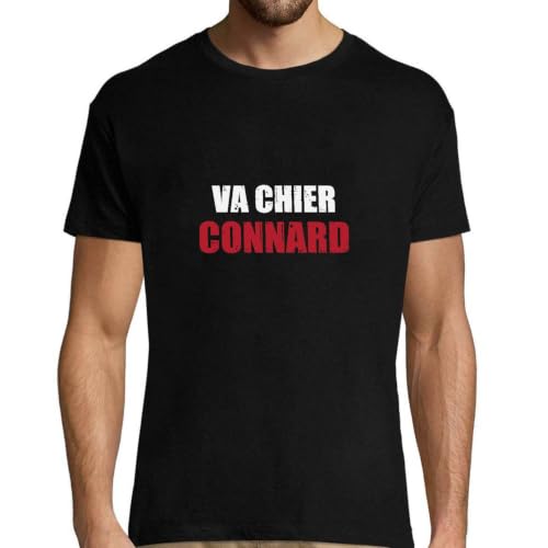 T-shirt homme va chier connard imprimé en France humour papa anniversaire